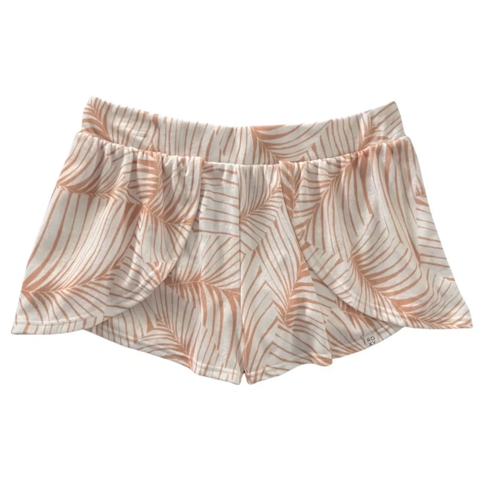 Roxy Current Mood Palm Tree Leaves High-Waist Knit Shorts - Picture 3 of 9